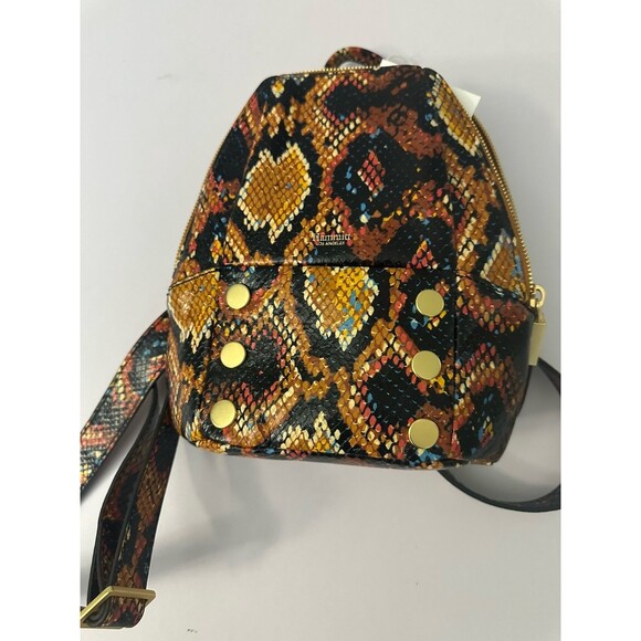 Hammitt Small Botanical Snake Embossed Leather Backpack Stunning Handbag NWT - Picture 5 of 9